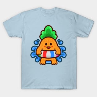 Cute Pineapple Swimming T-Shirt